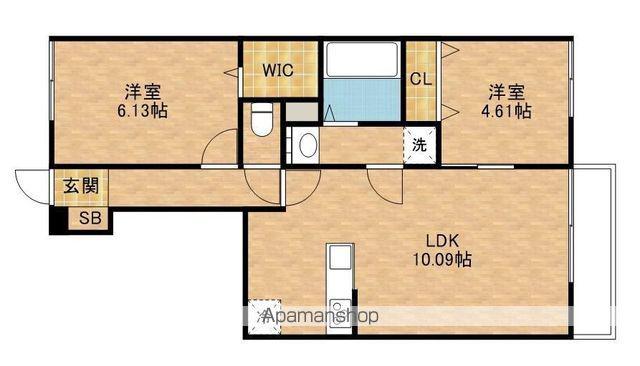 サザンクロスⅡ番館(2LDK/1階)の間取り写真