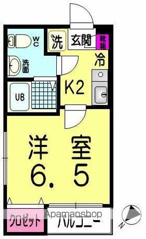 ピアコートTM中村橋(1K/5階)の間取り写真