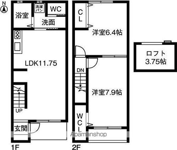 GARDEN HILLS(2LDK)の間取り写真