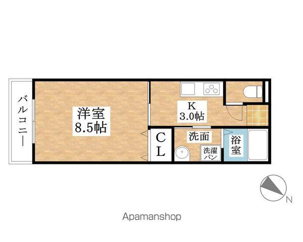 ブリイエーシャトウ(1K/1階)の間取り写真