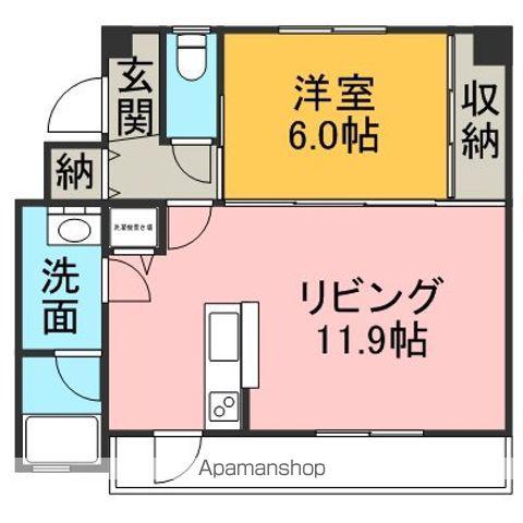 CEDDIE Y(1LDK/3階)の間取り写真