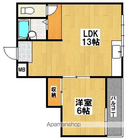 メゾン・ドゥ・メール東湊(1LDK/3階)の間取り写真