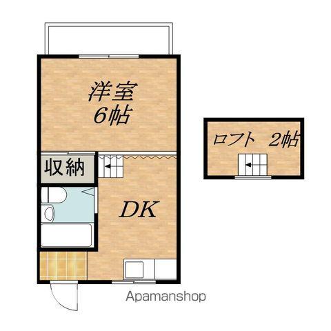 ハイツN(1DK/2階)の間取り写真