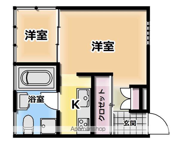 京都みやび(1K/3階)の間取り写真