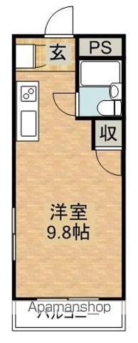 コーポ川内(ワンルーム/3階)の間取り写真
