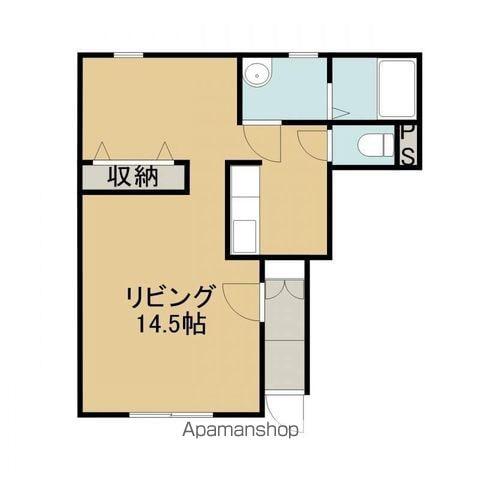 カーサK(ワンルーム/1階)の間取り写真