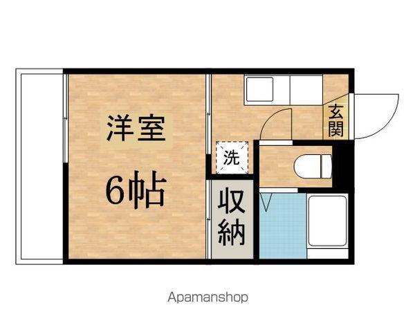 フォーブル三上(1K/2階)の間取り写真