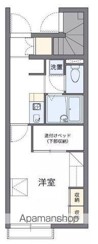 レオパレスグレイス木太(1K/1階)の間取り写真