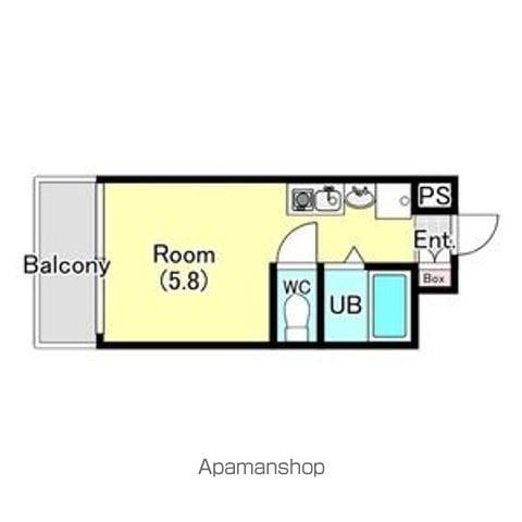 テラスレジデンス津田沼(ワンルーム/3階)の間取り写真
