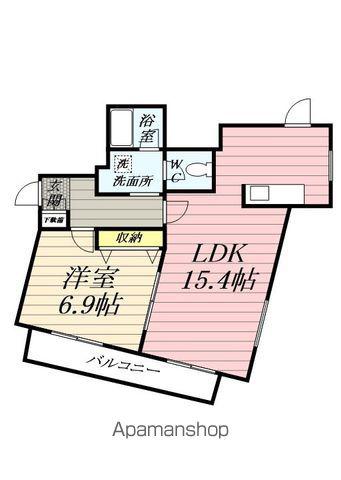 シーウィンド湘南(1LDK/3階)の間取り写真