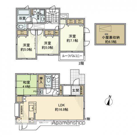 西武鉄道新宿線 下井草駅 徒歩8分 2階建 築12年(4LDK)の間取り写真