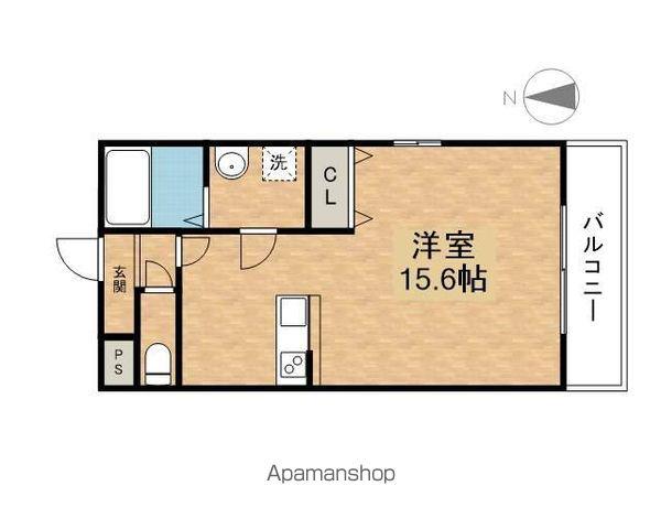 リシェスグランデ(1K/1階)の間取り写真