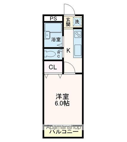 ヴィスタコート舞浜(1K/4階)の間取り写真