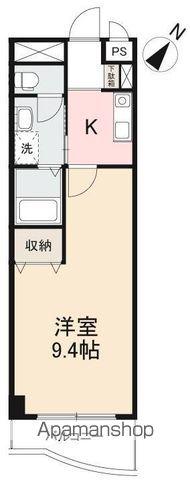 グランプレミアゆめ西(1K/1階)の間取り写真