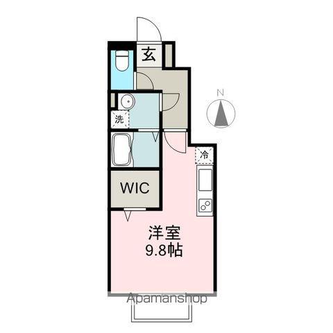 パインメイプル85(ワンルーム/1階)の間取り写真