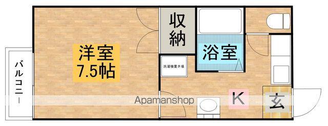 しまコーポ市野沢C(1K/2階)の間取り写真