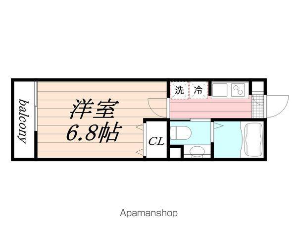 エルスタンザ柏中央(1K/3階)の間取り写真