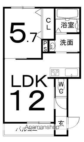 SELENITE(1LDK/3階)の間取り写真