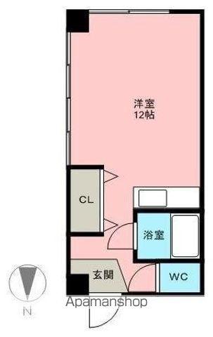 興栄ビル(ワンルーム/4階)の間取り写真