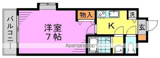 メゾン・ド・ヴィレ高円寺(1K/3階)の間取り写真