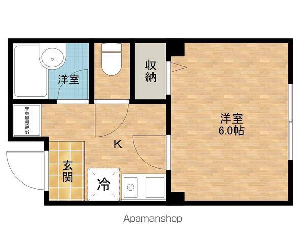 OYA-BLDG(1K/4階)の間取り写真