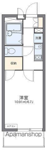 レオパレスブルファーニ2(1K/2階)の間取り写真