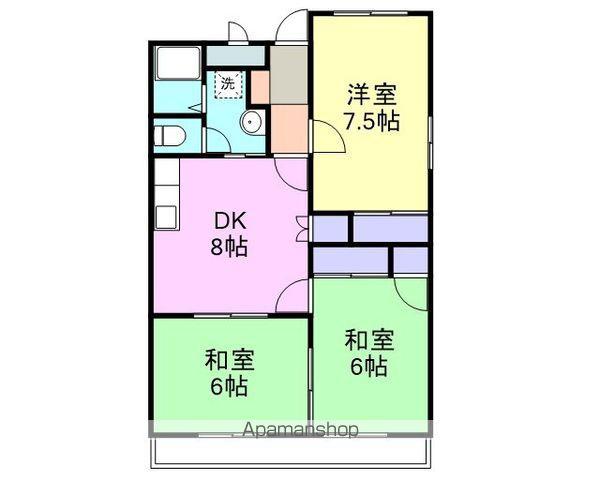 ハイツエル(3DK/2階)の間取り写真