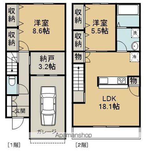 EL ALIVIO(2SLDK)の間取り写真