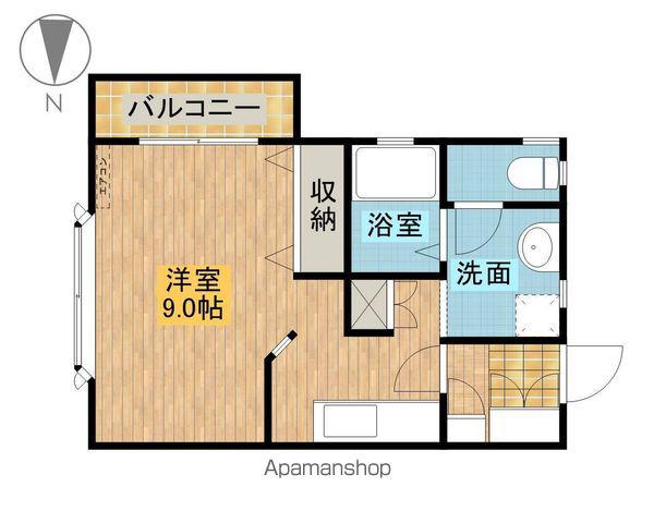 メゾンアルファ(1K/1階)の間取り写真