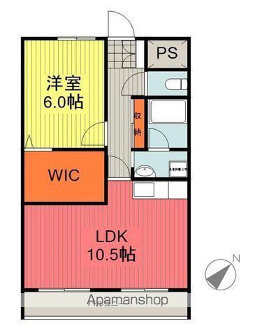 メゾン・ド・ユウ(1LDK/1階)の間取り写真