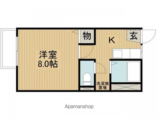 ディアス920C棟(1K/2階)の間取り写真