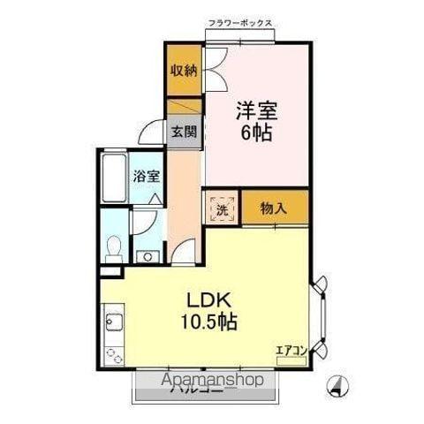 ハイムルミエール(1LDK/1階)の間取り写真