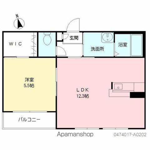 モンポエーム1(1LDK/2階)の間取り写真