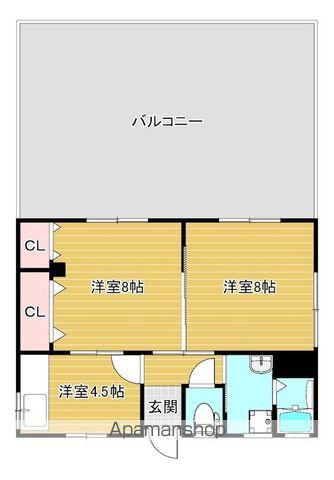 サンライト余戸(2DK/2階)の間取り写真