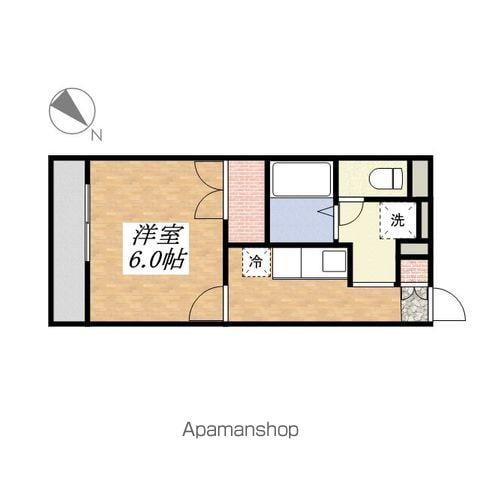 アンプルールフェールM2(1K/2階)の間取り写真