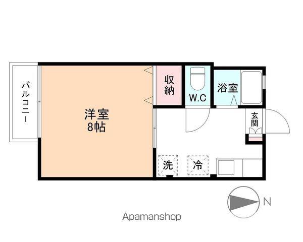 シティハイムヨシダ(1K/1階)の間取り写真