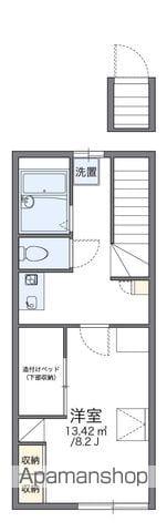 レオパレスサニープレイス(1K/2階)の間取り写真