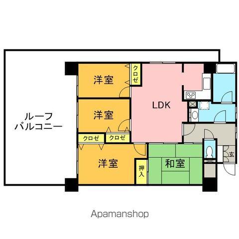 NEW8西新(4LDK/2階)の間取り写真