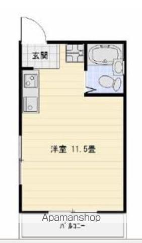 PERAコーポ(ワンルーム/1階)の間取り写真