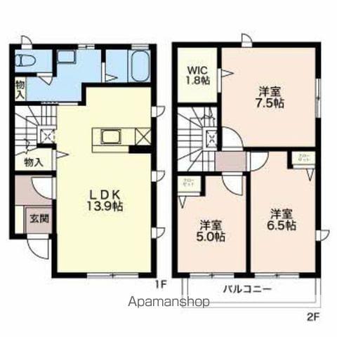 フォーレスモコⅡ(3LDK)の間取り写真