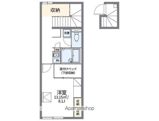 レオパレスカメリアⅡ(1K/2階)の間取り写真