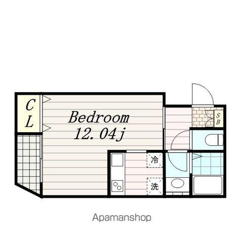 アンブラッセ(1K/3階)の間取り写真