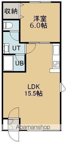 レストはまなす港(1LDK/1階)の間取り写真