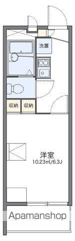 レオパレス天神(1K/2階)の間取り写真