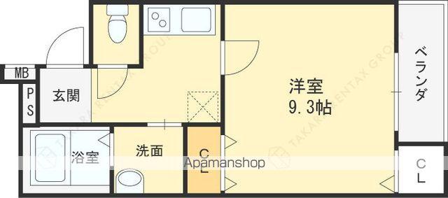 フジパレス河内花園5番館(1K/2階)の間取り写真