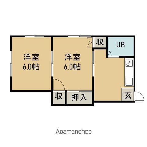 STハイツ志家(2K/1階)の間取り写真
