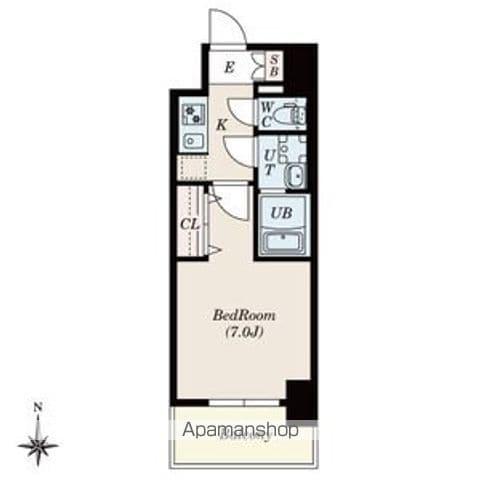 SーRESIDENCE尾頭橋CLARITY(1K/8階)の間取り写真