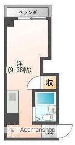 岩清尾マンション(ワンルーム/2階)の間取り写真
