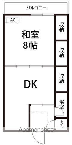 メゾン・パルティック(1DK/2階)の間取り写真