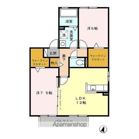 フェイバリットタウン(2LDK/2階)の間取り写真